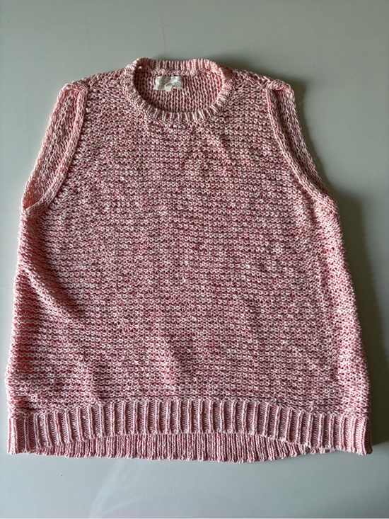 Lou & Grey Tops - Lou & grey pink chunky knit tank top sleeveless crewneck shirt women’s large